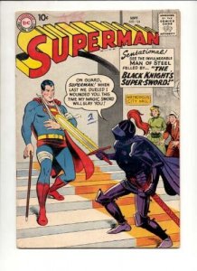 SUPERMAN #124-BLACK KNIGHT CVR/STORY VG 