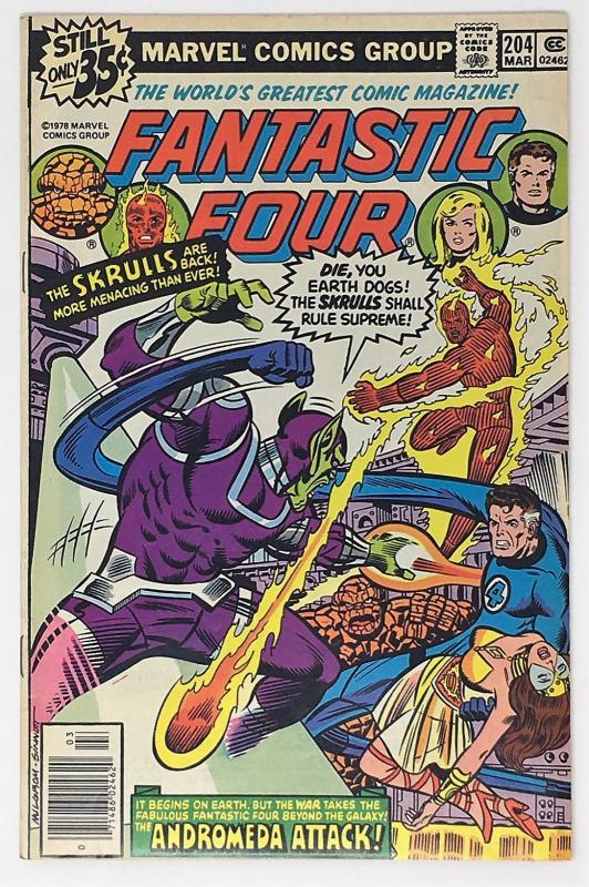 Fantastic Four 204 1st Apps Nova Prime, Queen Adora, Skull-X & Master Xar - KEY