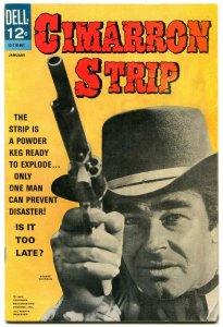 Cimarron Strip #1 1968- Dell Western- Stuart Whitman F/VF 