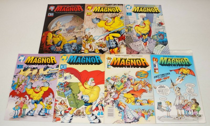 Sergio Aragones' Mighty Magnor #1-6 VF/NM complete series + pop-out variant