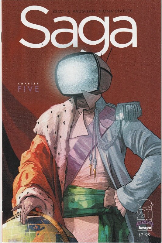 Saga # 5 Cover A NM 1st Printing Image 2012 Brian K Vaughan Fiona Staples [S7]