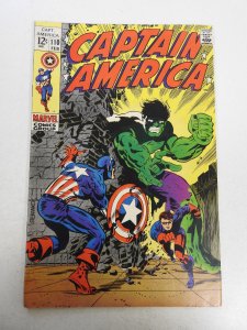 Captain America #110 (1969) VG/FN Condition! moisture stain