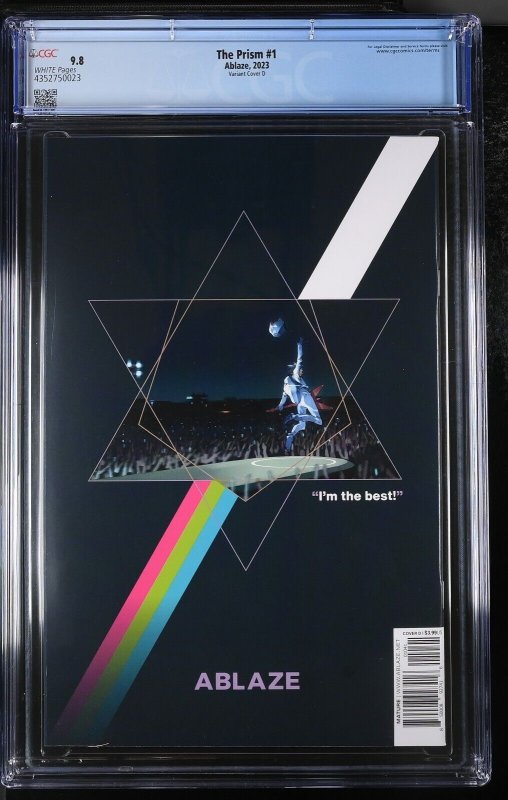 The Prism #1 CGC 9.8 Metallica Ride The Lightning Album Cover Homage Ablaze 2023