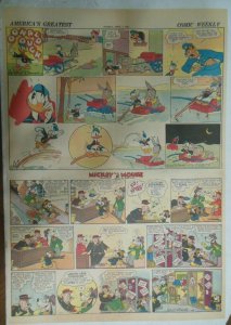 Mickey Mouse & Donald Duck Sunday Page by Walt Disney 4/7/1940 Full Page Size