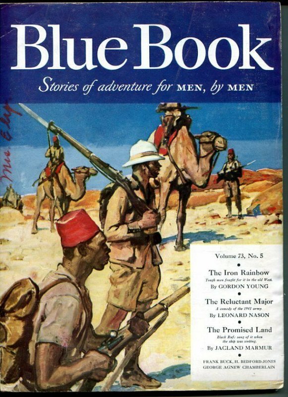 BLUE BOOK PULP-SEPT 1941-VG/FN-STOOPS COVER-BEDFORD-JONES-MILL-SURDEZ VG/FN