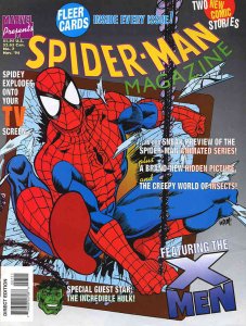 Spider-Man Magazine #7 (with card) FN ; Marvel |  X-Men