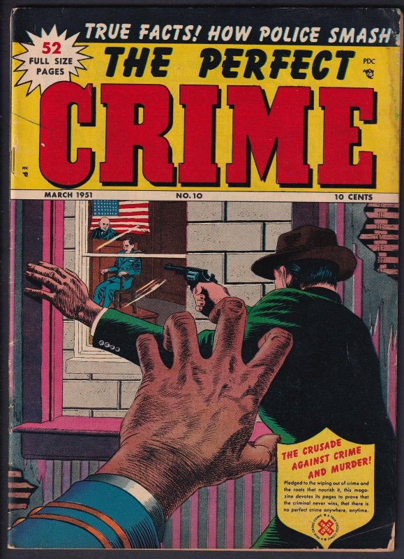 Perfect Crime 10 (1951) GD/VG Golden Age Cross comic