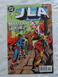 JLA #20 Signed by Writer, Mark Waid (Jul 1998, DC) NM-