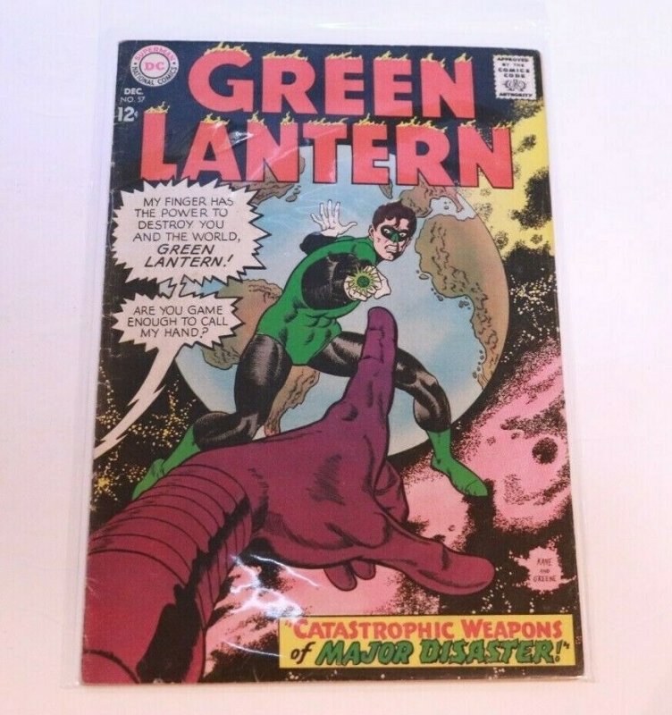 Green Lantern #57 Dec 1967 Catastrophic Weapons of Major Disaster 