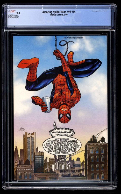 Amazing Spider-Man (1999) #14 CGC NM/M 9.8 White Pages