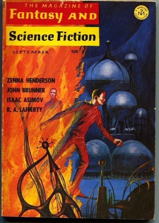 MAGAZINE OF FANTASY AND SCIENCE FICTION-Sept1966-Science Fiction Pulp Thrills