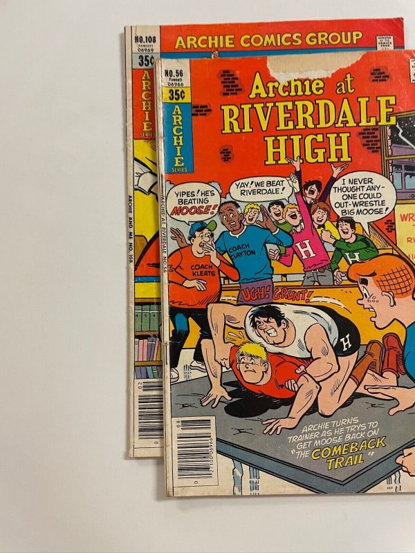 2 Archie at Riverdale High Archie Series Comic Books # 56 108      82 NO4