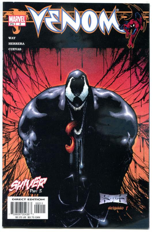 VENOM Shiver #2, NM, more MARVEL in store, Sam Kieth, Spider-man, Delgado, 2003