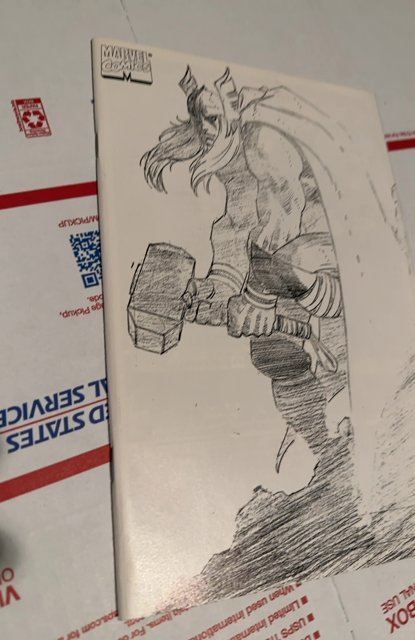 Thor #1 Sketch Cover (1998)) Romita sketch cover