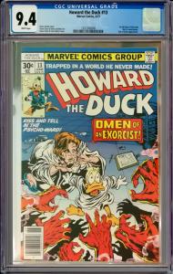 Howard the Duck #13 CGC Graded 9.4 1st Full KISS (Band)