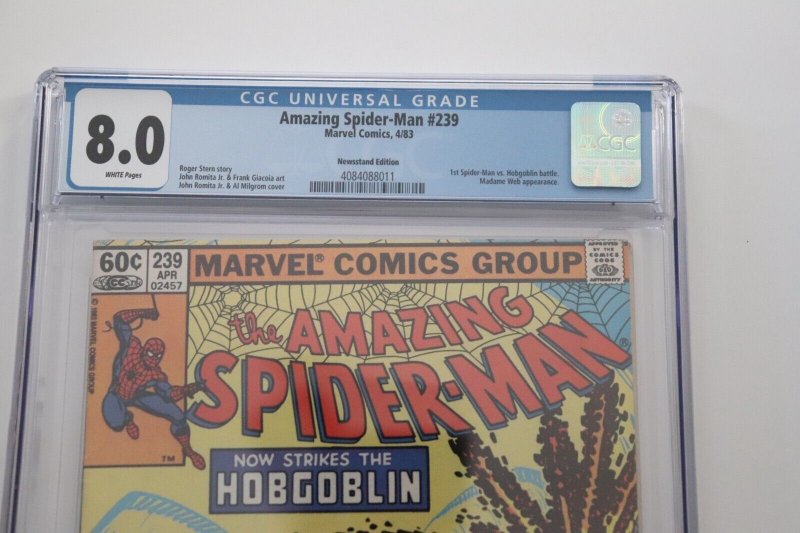 Amazing Spiderman #239 Newsstand Edition CGC 8.0