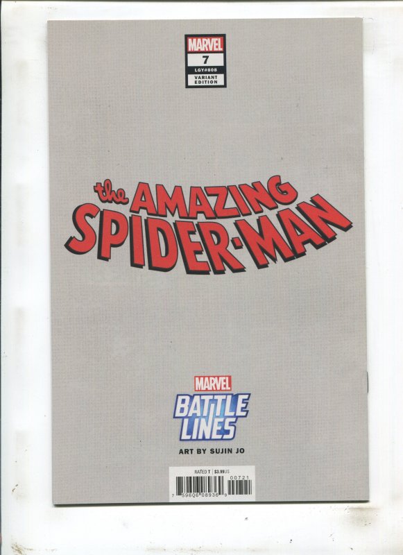 Amazing Spider-Man#7/808- Battle Lines Variant (9.2 OB) (2018)