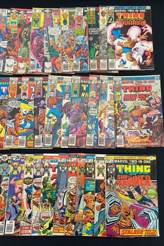 Marvel Two-In-One featuring The Thing - 43 book lot