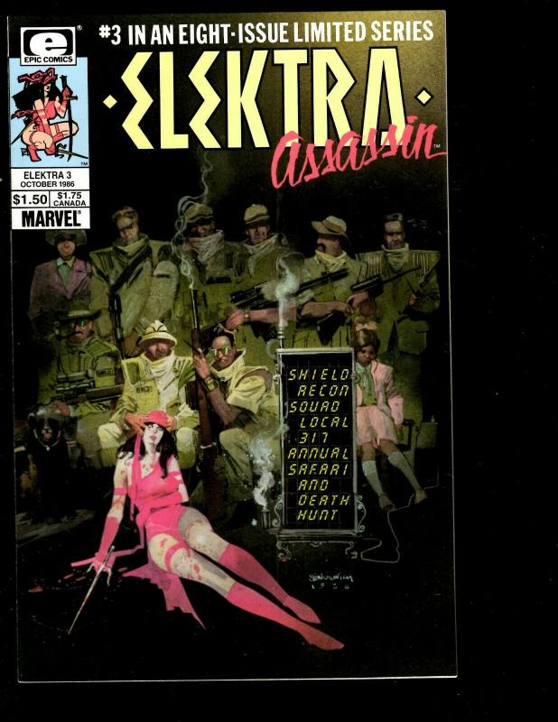 Lot of 8 Elecktra Assassin Marvel Comic Books # 1 2 3 4 5 6 7 8 Daredevil JF10