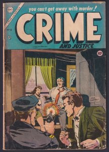 Crime and Justice #18 1954 Charlton 3.0 Good/Very Good comic