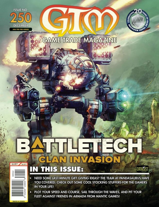 Game Trade Magazine #250 Battletech Clan Invasion (GTM, 2020) New!