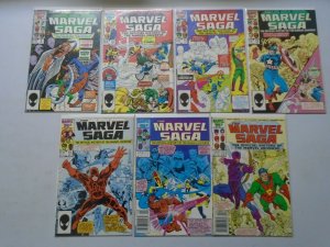 Marvel Saga lot 21 different from #1-24 8.0 VF (1985)