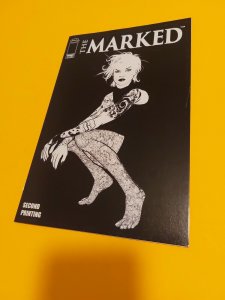 2019 THE MARKED 1 2nd Printing black white cover VF+