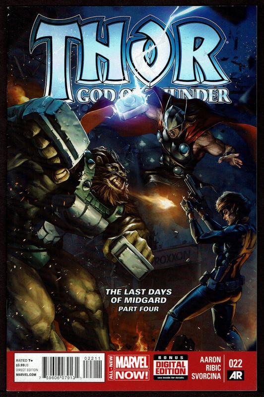 Thor God of Thunder #22  (Jul 2014 Marvel)  9.2 NM-