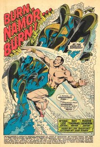 SUB-MARINER #14 (Jun1969) 7.5 VF-   Roy Thomas! M Severin! 1940s HUMAN TORCH!