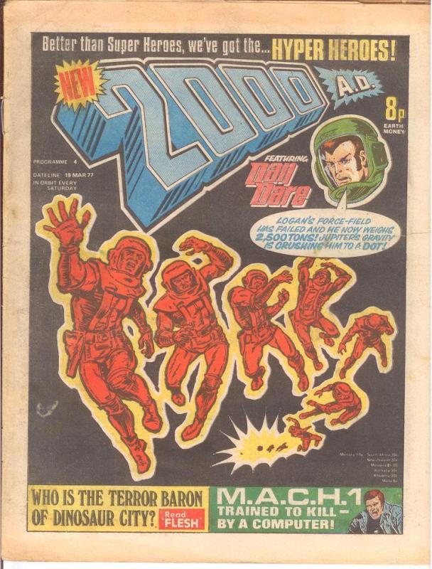 2000 AD 4 VG March 19 1977