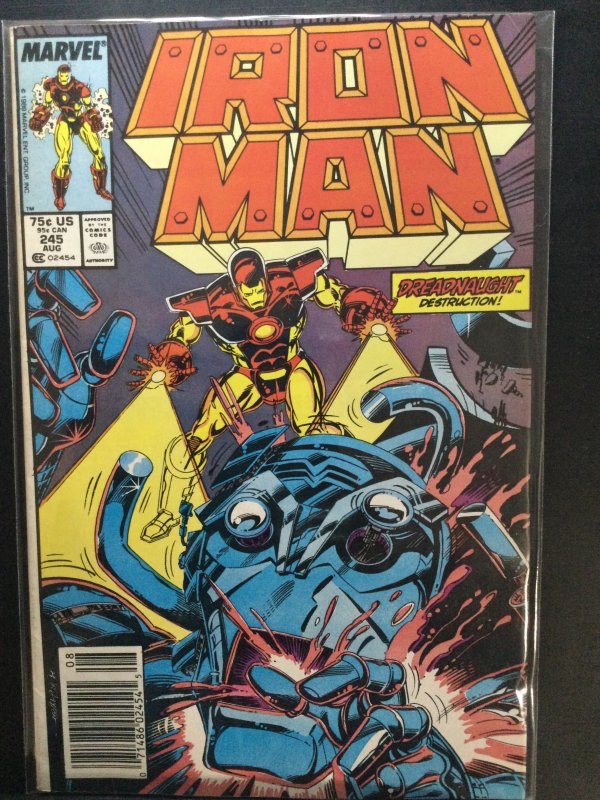 Iron Man #245 Newsstand Edition (1989)