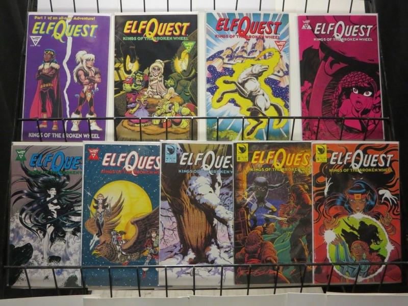 ELFQUEST KINGS BROKEN WHEEL 1-9  R & W PINI complete!