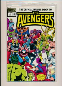 MARVEL set of 7- OFFICIAL INDEX TO THE AVENGERS #1-#7 1987/'88 VF (PF741) 