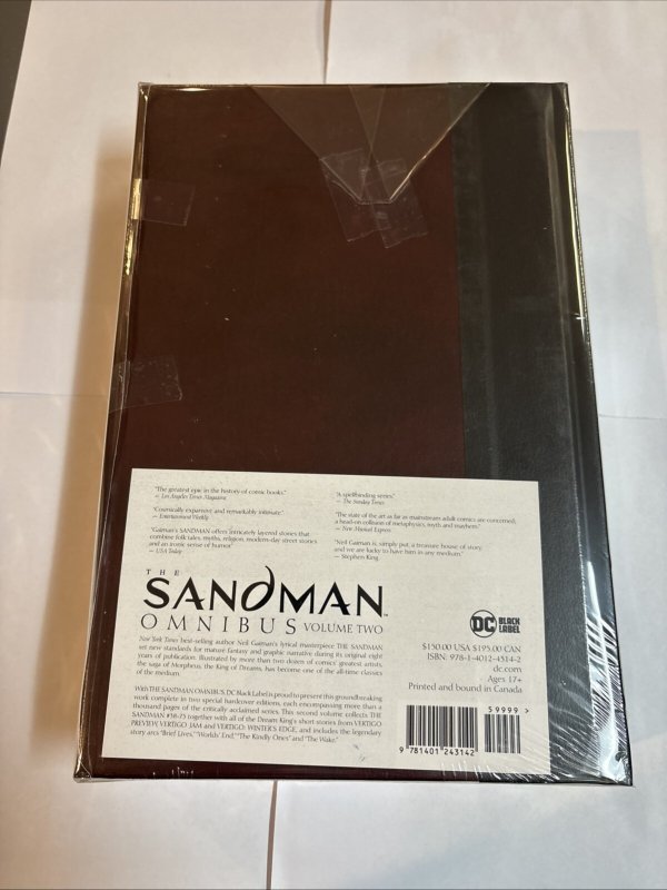 Sandman by Neil Gaiman Omnibus Vol 2 New DC Comics Black Label HC (Sealed)
