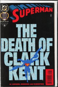 Superman #100 Holograhic Foil Cover (1995) Superman