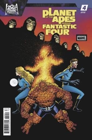PLANET OF THE APES VS. FANTASTIC FOUR #4 MIKE HAWTHORNE VAR Marvel Comic