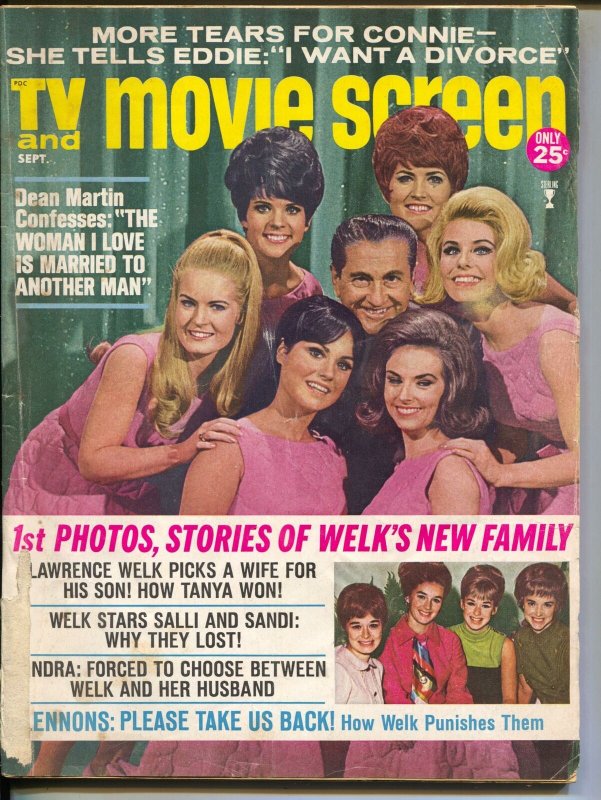 TV And Movie Screen-Lawrence Welk-Paul Newan-Omar Sharif-Sept-1968