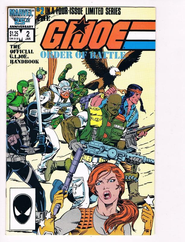 G.I. Joe Order Of Battle # 2 Marvel Comic Books Snake Eyes Cobra Destro WOW! S48