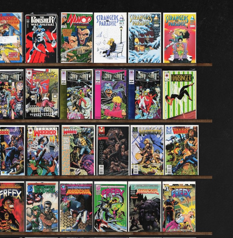 Huge Lot 150+ Comics with Eternal Warrior, Freex, Deathmate & More!