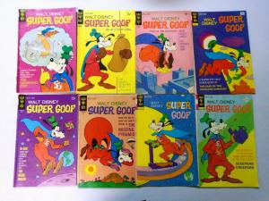 Bronze+Copper Age Disney Whitman+Gold Key Super Goof Comic Lot, 28 Different, VG