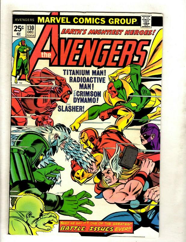 Lot Of 5 Avengers Marvel Comics # 127 128 129 130 131 Thor Hulk Iron Man GK2