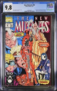 New Mutants #98 CGC 9.8 WHITE Pages. 1st Deadpool Marvel 1991 MCU Movie NEW