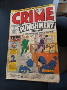 CRIME & PUNISHMENT #18 Comic GOLDEN AGE 1949 Bob Wood 10 Cent Lev Gleason