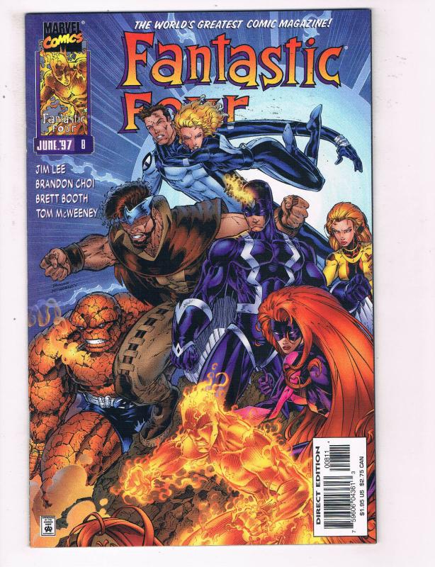 Fantastic Four #8 VF Marvel Comics Comic Book Lee Inhumans June 1997 DE23