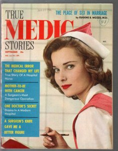 True Medic Stories  9/1959-pin-up girl photo cover-exploitation-scandal-VF-