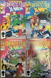 (1987) FANTASTIC FOUR vs X-MEN #1-4 COMPLETE SET! 1 2 3 4!