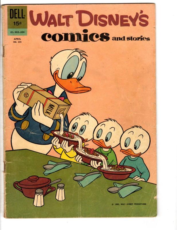 Walt Disney's Comics & Stories # 259 VG/FN Dell Comic Book Donald Duck JL14