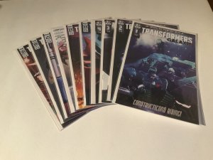 Transformers 1-7 10-12 Nm Near Mint IDW