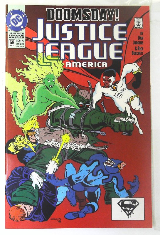 Justice League (1987 series)  #69, NM + (Actual scan)