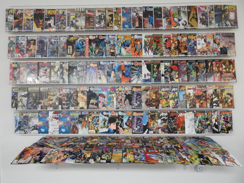 Huge Lot of 180+ Comics W/ Wolverine, Deadpool, Robin ANV. VF Condition!